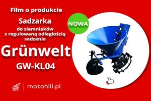 Potato planter with adjustable landing distance Grünwelt GW-KL04