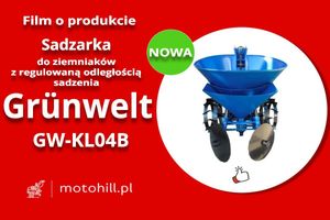 Potato planter with adjustable landing distance Grünwelt GW-KL04