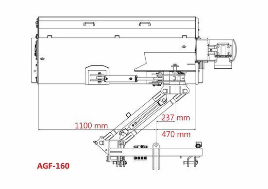 Kosiarka bijakowa Jansen AGF-160 tylno-boczna hydrauliczna AGF160