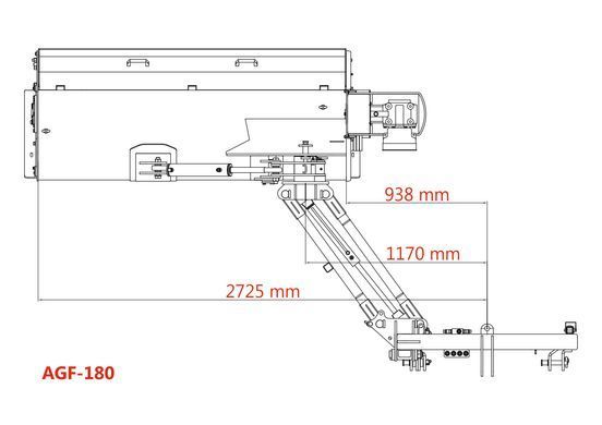 Kosiarka bijakowa Jansen AGF-180 tylno-boczna hydrauliczna AGF180