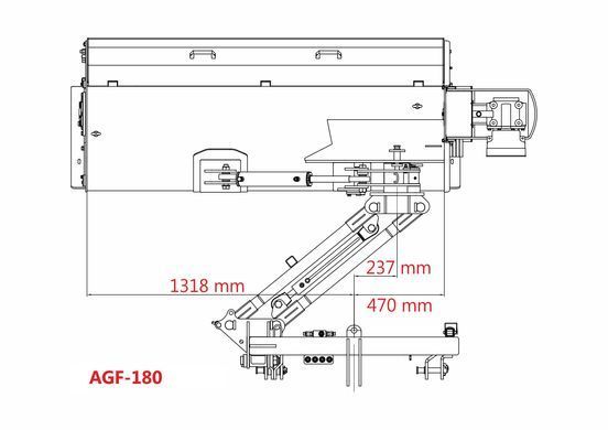 Kosiarka bijakowa Jansen AGF-180 tylno-boczna hydrauliczna AGF180