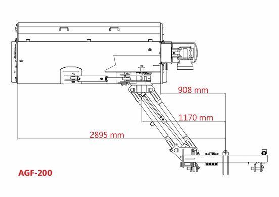 Kosiarka bijakowa Jansen AGF-200 tylno-boczna hydrauliczna AGF200