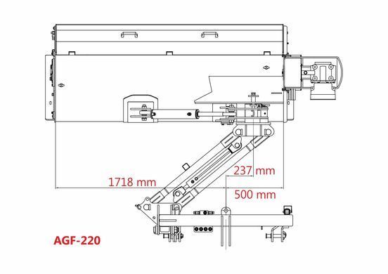 Kosiarka bijakowa Jansen AGF-220 tylno-boczna hydrauliczna AGF220