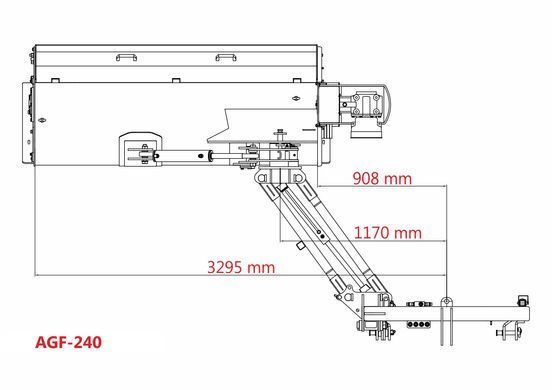 Kosiarka bijakowa Jansen AGF-240 tylno-boczna hydrauliczna AGF240